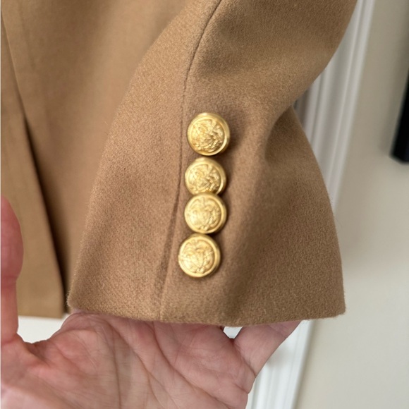 Vintage 100% Wool Patric James Tan Blazer - Picture 3 of 10